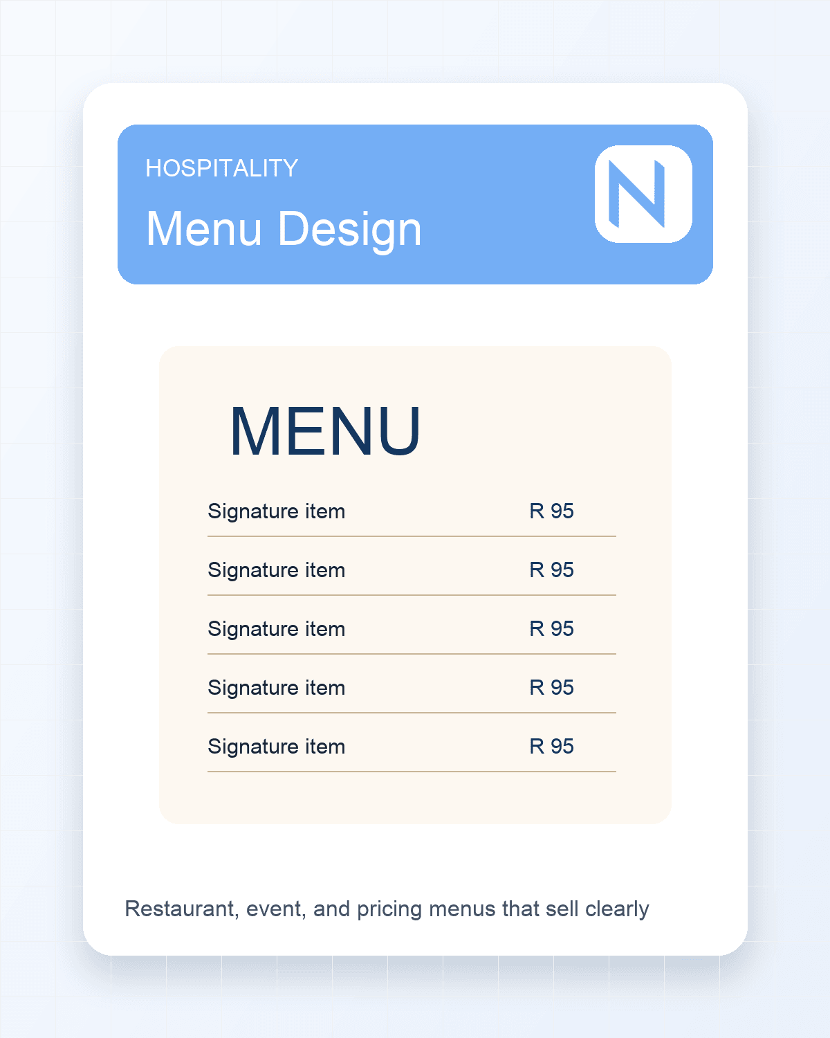 Restaurant Menu Template preview